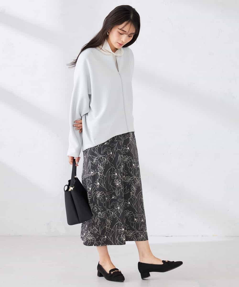 K2CFD35059 a.v.v(アー・ヴェ・ヴェ) ダンボールジップカーディガン ネイビー