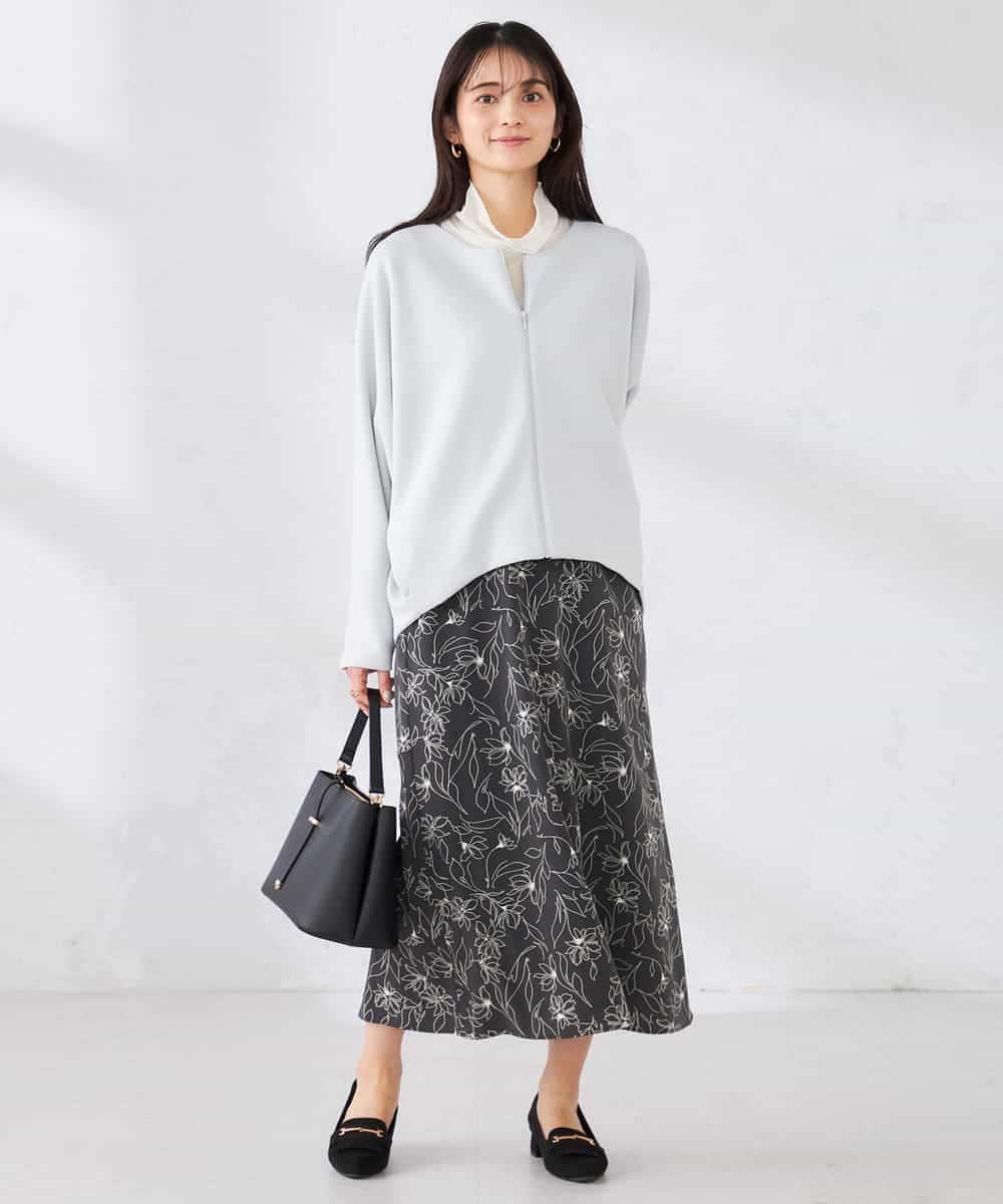 K2CFD35059 a.v.v(アー・ヴェ・ヴェ) ダンボールジップカーディガン ネイビー