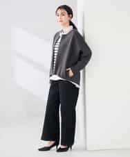 K2CFD35059 a.v.v(アー・ヴェ・ヴェ) ダンボールジップカーディガン ネイビー