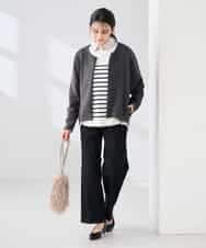 K2CFD35059 a.v.v(アー・ヴェ・ヴェ) ダンボールジップカーディガン ネイビー