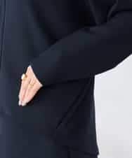 K2CFD35059 a.v.v(アー・ヴェ・ヴェ) ダンボールジップカーディガン ネイビー