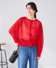 K2CGD08044 a.v.v(アー・ヴェ・ヴェ)  【前後2WAY】シアードルマンカーディガン レッド