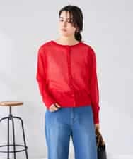 K2CGD08044 a.v.v(アー・ヴェ・ヴェ)  【前後2WAY】シアードルマンカーディガン レッド