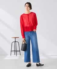 K2CGD08044 a.v.v(アー・ヴェ・ヴェ)  【前後2WAY】シアードルマンカーディガン レッド