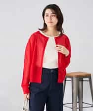 K2CGD08044 a.v.v(アー・ヴェ・ヴェ)  【前後2WAY】シアードルマンカーディガン レッド