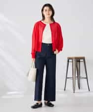 K2CGD08044 a.v.v(アー・ヴェ・ヴェ)  【前後2WAY】シアードルマンカーディガン レッド