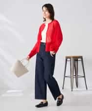 K2CGD08044 a.v.v(アー・ヴェ・ヴェ)  【前後2WAY】シアードルマンカーディガン レッド