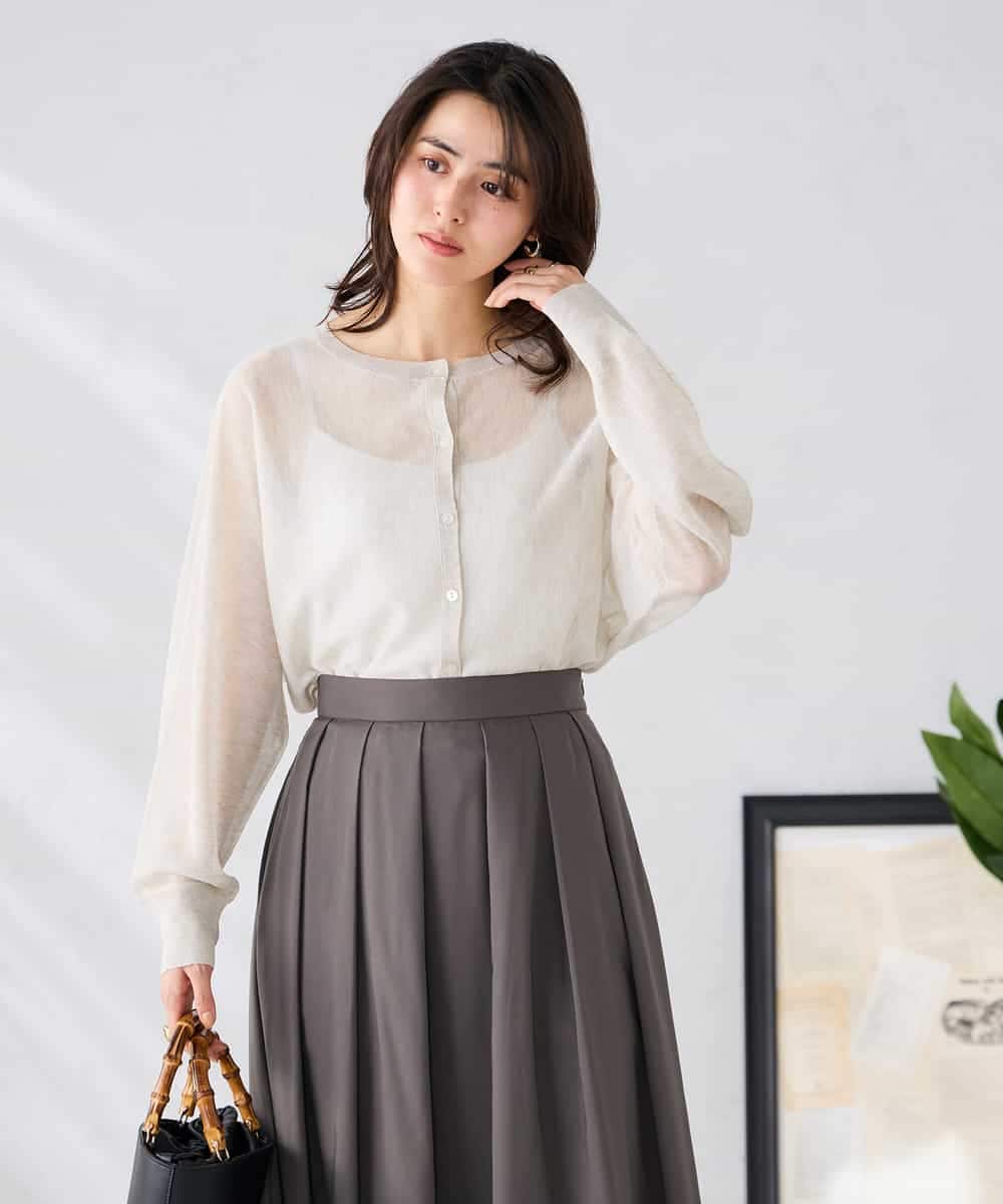 K2CGD08044 a.v.v(アー・ヴェ・ヴェ)  【前後2WAY】シアードルマンカーディガン レッド