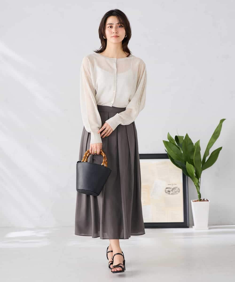 K2CGD08044 a.v.v(アー・ヴェ・ヴェ)  【前後2WAY】シアードルマンカーディガン レッド