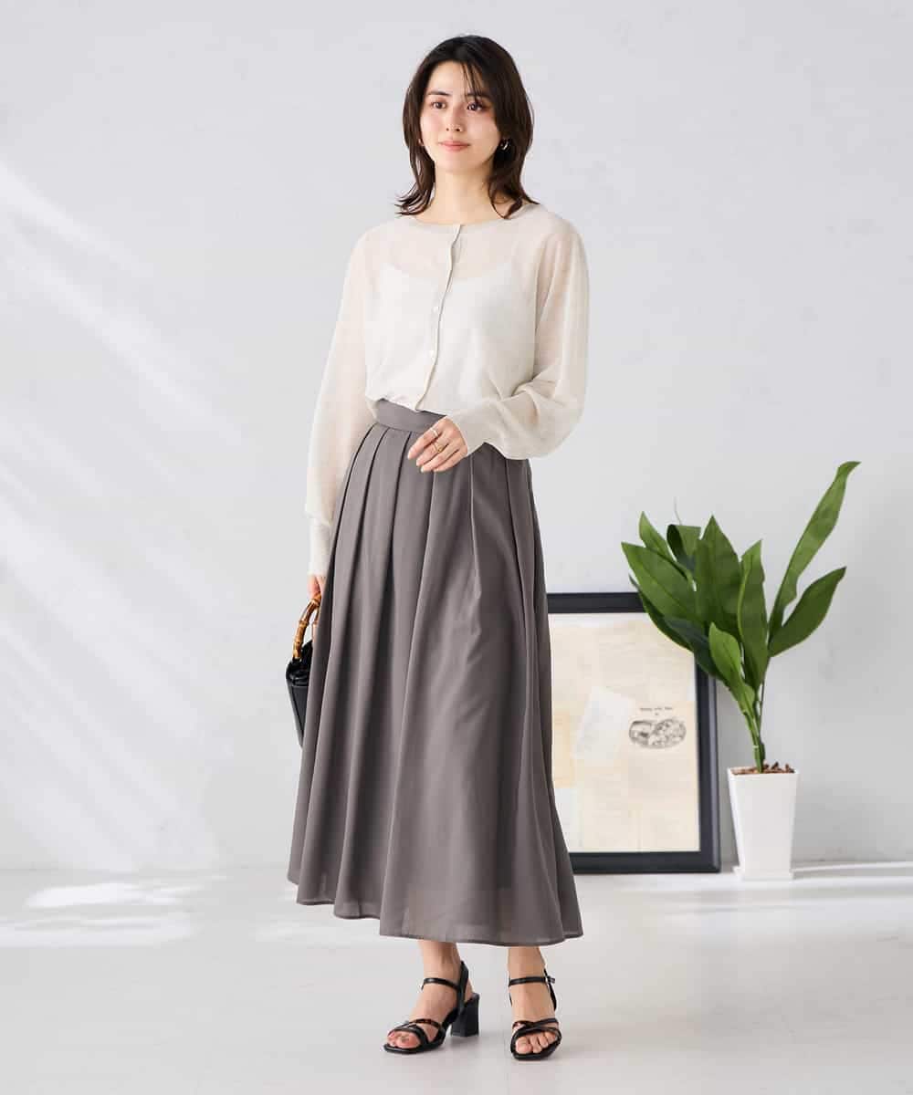 K2CGD08044 a.v.v(アー・ヴェ・ヴェ)  【前後2WAY】シアードルマンカーディガン レッド