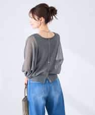 K2CGD08044 a.v.v(アー・ヴェ・ヴェ)  【前後2WAY】シアードルマンカーディガン レッド