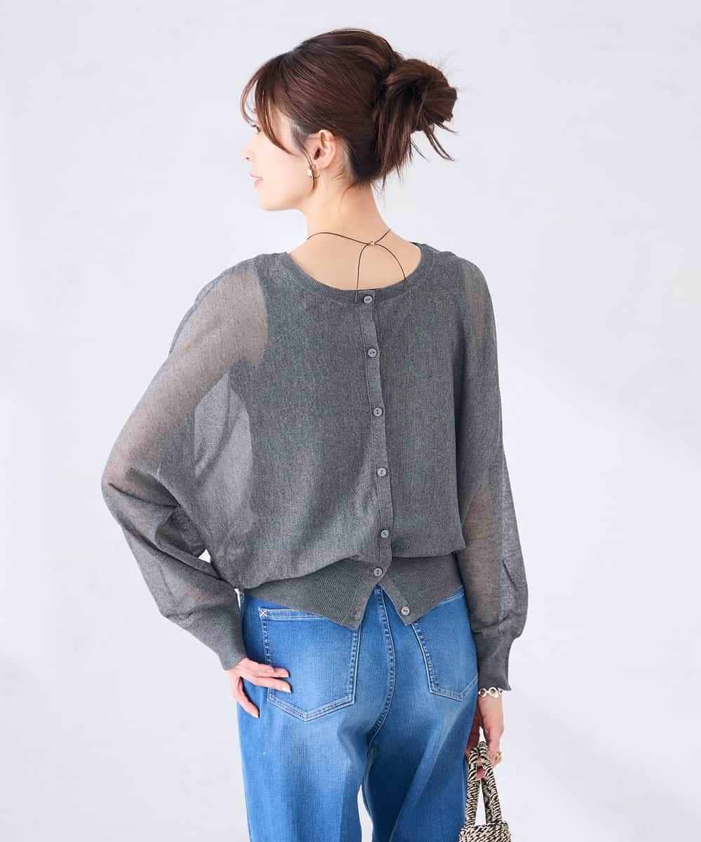 K2CGD08044 a.v.v(アー・ヴェ・ヴェ)  【前後2WAY】シアードルマンカーディガン レッド