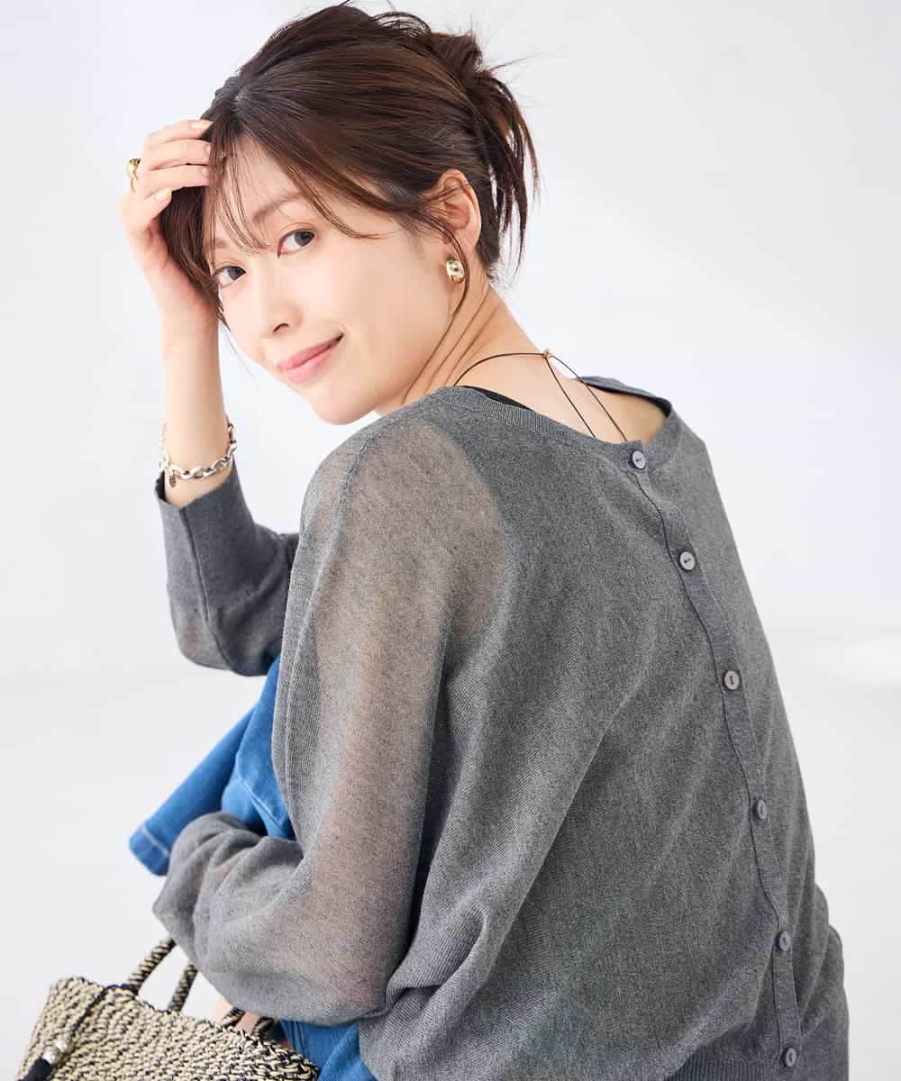 K2CGD08044 a.v.v(アー・ヴェ・ヴェ)  【前後2WAY】シアードルマンカーディガン レッド