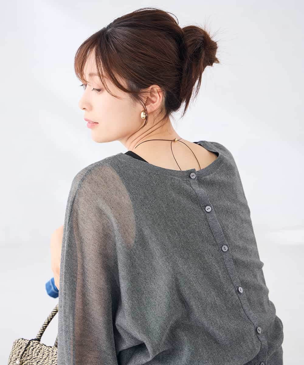 K2CGD08044 a.v.v(アー・ヴェ・ヴェ)  【前後2WAY】シアードルマンカーディガン レッド