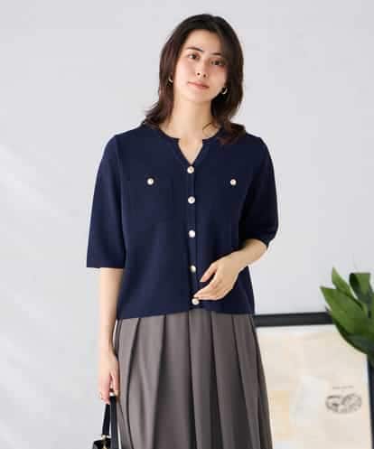 K2CGD12059 a.v.v 6分袖ジャケットライクカーディガン