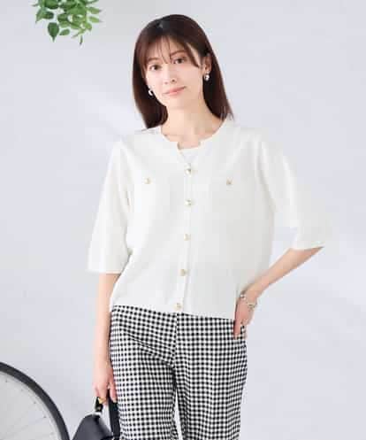 K2CGD12059 a.v.v 6分袖ジャケットライクカーディガン