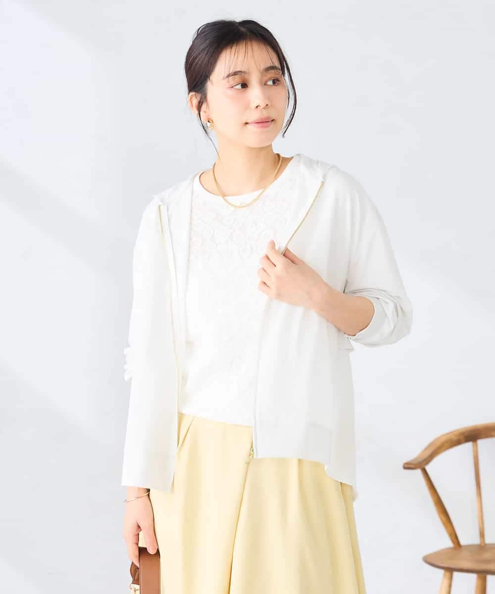 K2CGD14054 a.v.v(アー・ヴェ・ヴェ) 【UVカット】バックフレアパーカー ネイビー