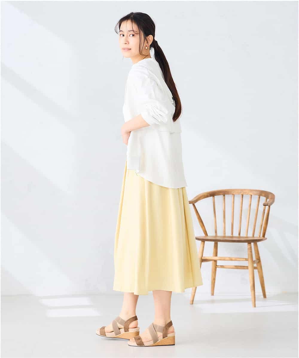 K2CGD14054 a.v.v(アー・ヴェ・ヴェ) 【UVカット】バックフレアパーカー ネイビー