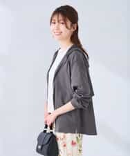 K2CGD14054 a.v.v(アー・ヴェ・ヴェ) 【UVカット】バックフレアパーカー ネイビー