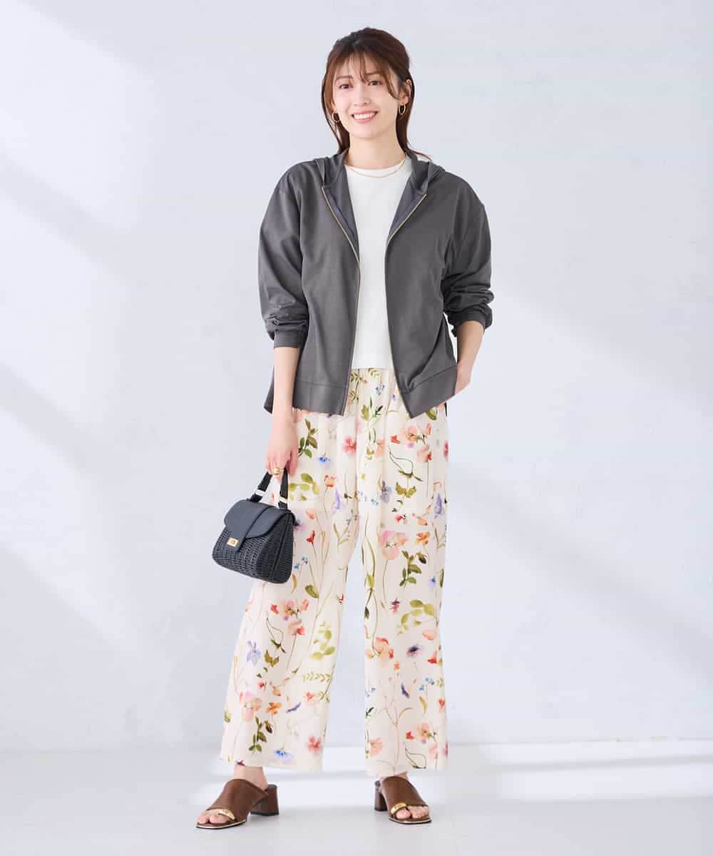 K2CGD14054 a.v.v(アー・ヴェ・ヴェ) 【UVカット】バックフレアパーカー ネイビー