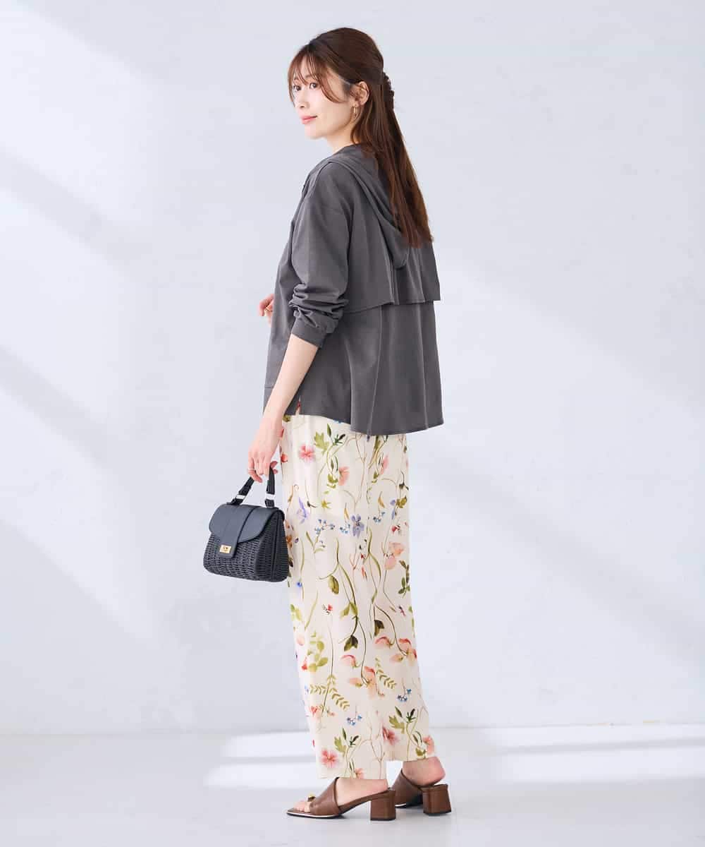 K2CGD14054 a.v.v(アー・ヴェ・ヴェ) 【UVカット】バックフレアパーカー ネイビー