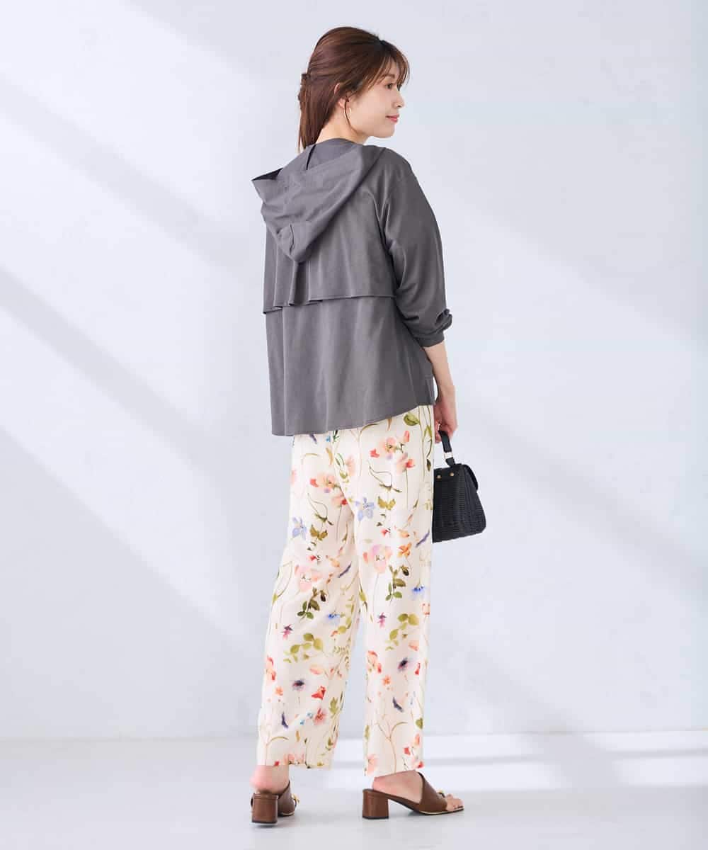 K2CGD14054 a.v.v(アー・ヴェ・ヴェ) 【UVカット】バックフレアパーカー ネイビー