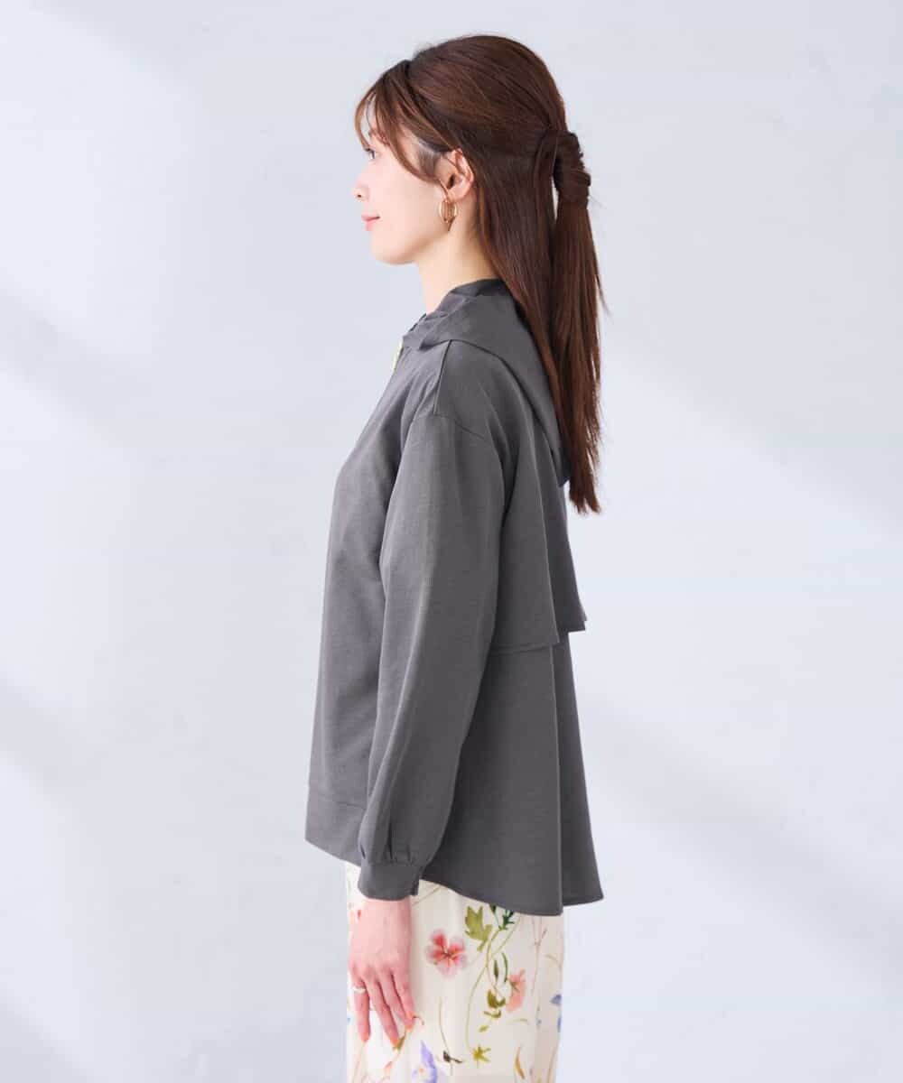 K2CGD14054 a.v.v(アー・ヴェ・ヴェ) 【UVカット】バックフレアパーカー ネイビー