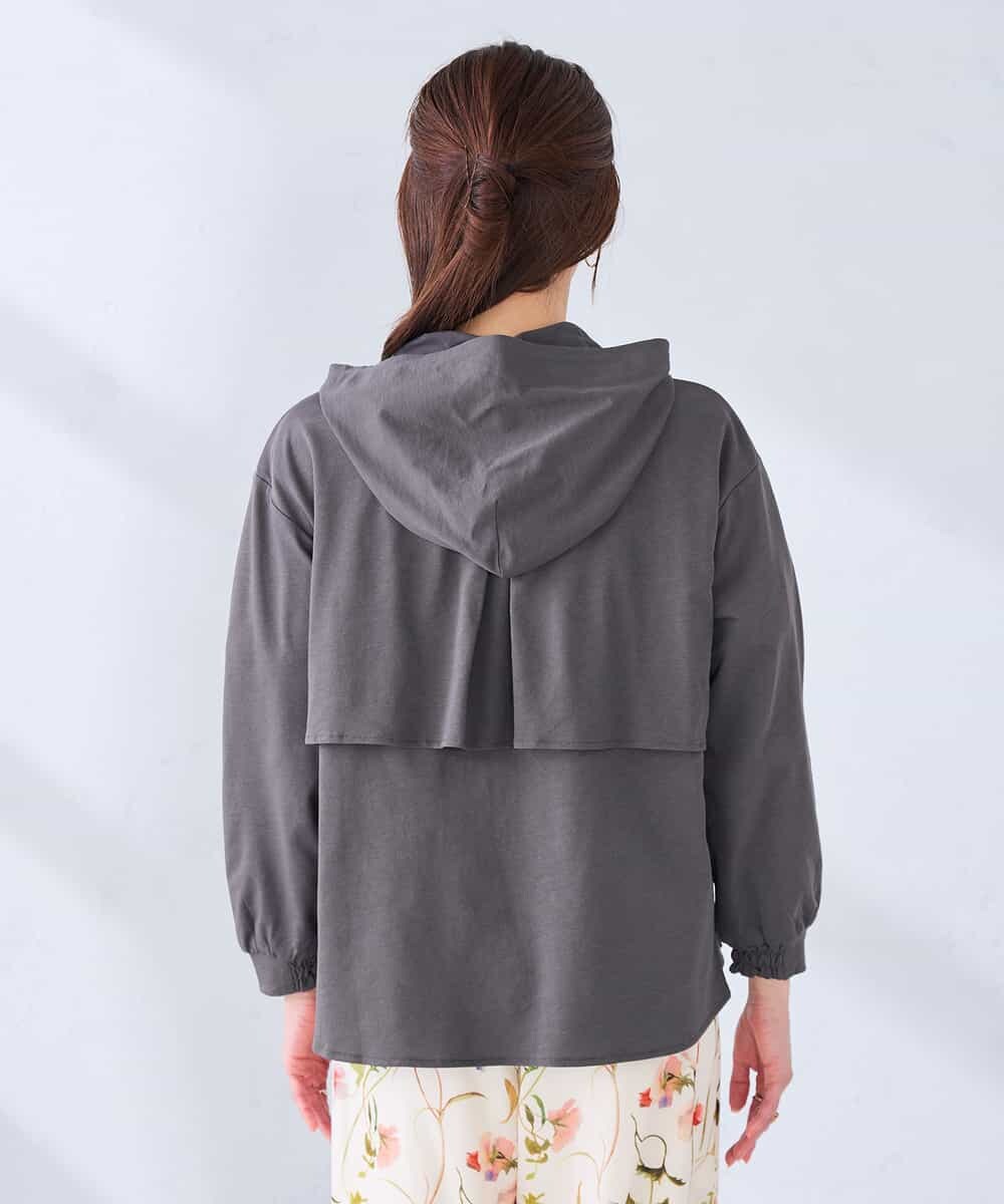 K2CGD14054 a.v.v(アー・ヴェ・ヴェ) 【UVカット】バックフレアパーカー ネイビー