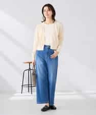 K2CGD15049 a.v.v(アー・ヴェ・ヴェ) 深めVネックカーディガン アイボリー