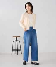 K2CGD15049 a.v.v(アー・ヴェ・ヴェ) 深めVネックカーディガン アイボリー