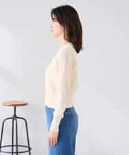 K2CGD15049 a.v.v(アー・ヴェ・ヴェ) 深めVネックカーディガン アイボリー