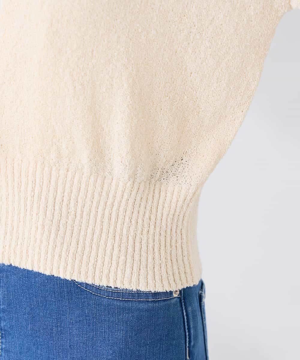 K2CGD15049 a.v.v(アー・ヴェ・ヴェ) 深めVネックカーディガン アイボリー