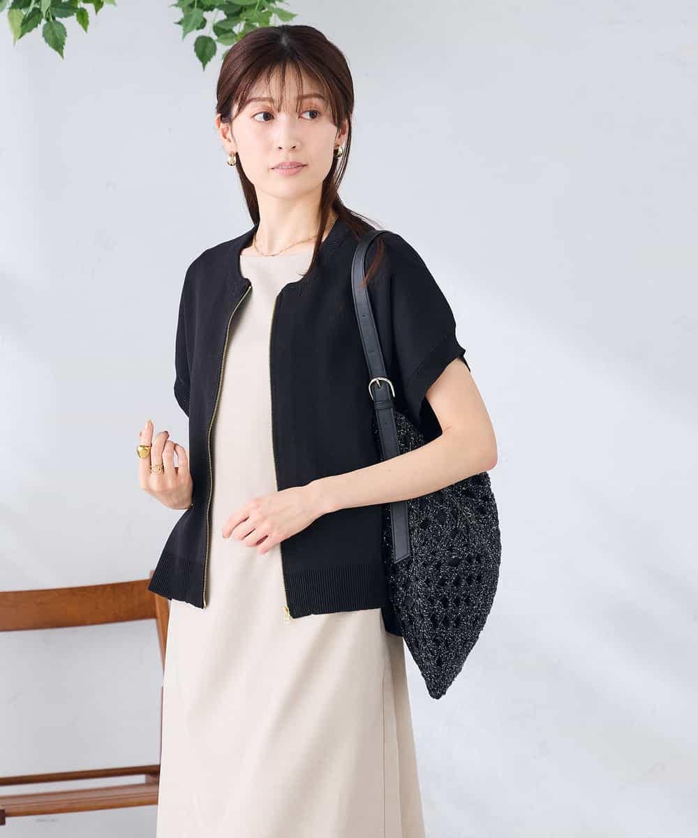 K2CGD16049 a.v.v(アー・ヴェ・ヴェ) 【UVカット】ジップベスト アイボリー