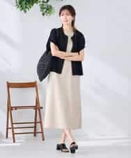 K2CGD16049 a.v.v(アー・ヴェ・ヴェ) 【UVカット】ジップベスト アイボリー