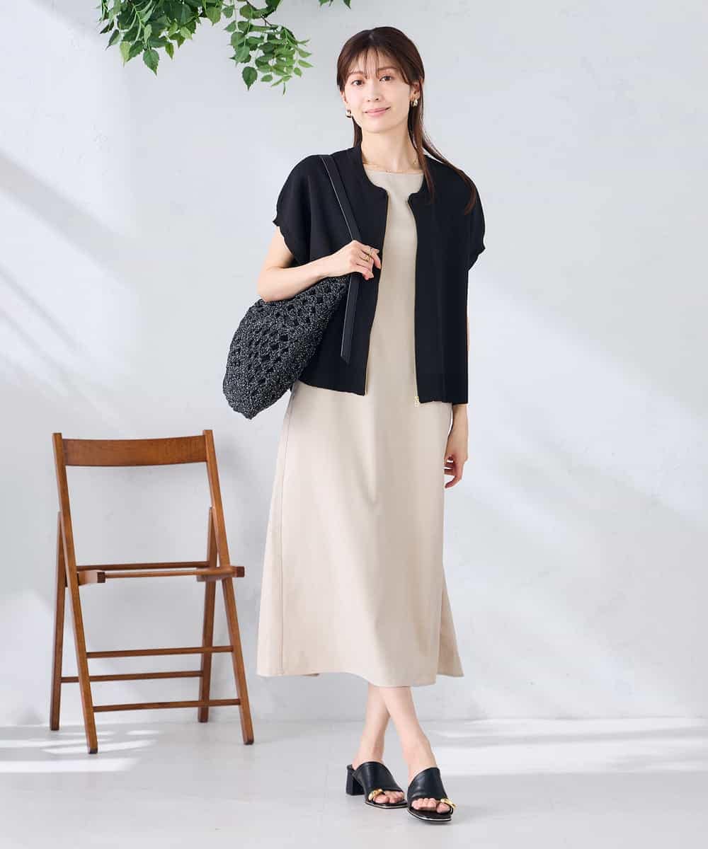 K2CGD16049 a.v.v(アー・ヴェ・ヴェ) 【UVカット】ジップベスト アイボリー