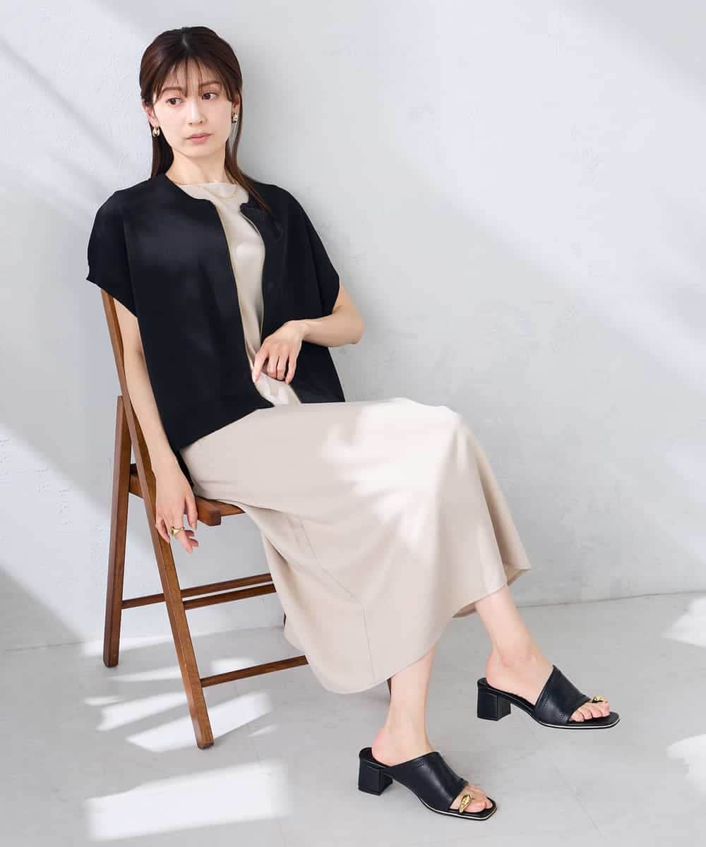 K2CGD16049 a.v.v(アー・ヴェ・ヴェ) 【UVカット】ジップベスト アイボリー