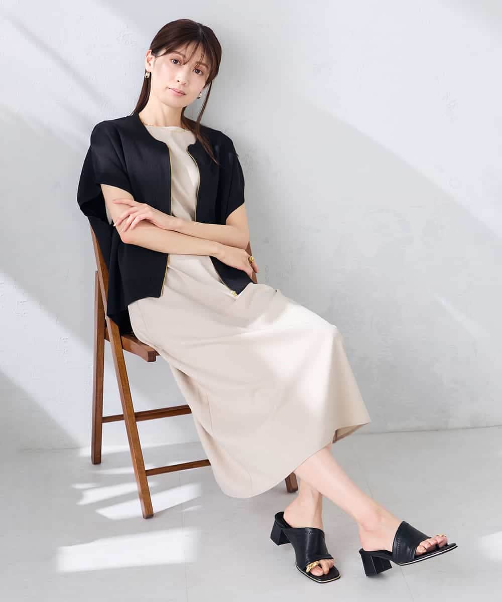 K2CGD16049 a.v.v(アー・ヴェ・ヴェ) 【UVカット】ジップベスト アイボリー