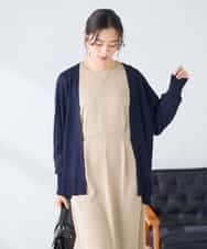 K2CGD22049 a.v.v(アー・ヴェ・ヴェ) 【UVカット/接触冷感】さらさらタッチトッパーカーディガン ライトイエロー