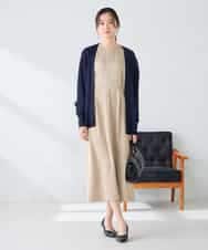 K2CGD22049 a.v.v(アー・ヴェ・ヴェ) 【UVカット/接触冷感】さらさらタッチトッパーカーディガン ライトイエロー