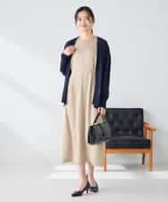 K2CGD22049 a.v.v(アー・ヴェ・ヴェ) 【UVカット/接触冷感】さらさらタッチトッパーカーディガン ライトイエロー