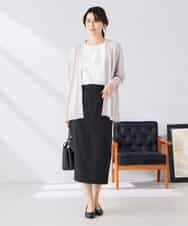 K2CGD22049 a.v.v(アー・ヴェ・ヴェ) 【UVカット/接触冷感】さらさらタッチトッパーカーディガン ライトイエロー