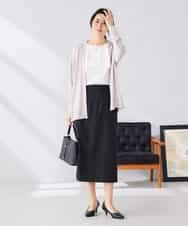 K2CGD22049 a.v.v(アー・ヴェ・ヴェ) 【UVカット/接触冷感】さらさらタッチトッパーカーディガン ライトイエロー