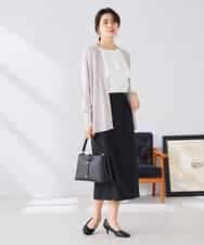 K2CGD22049 a.v.v(アー・ヴェ・ヴェ) 【UVカット/接触冷感】さらさらタッチトッパーカーディガン ライトイエロー