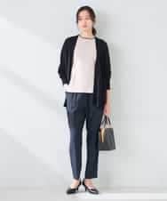 K2CGD22049 a.v.v(アー・ヴェ・ヴェ) 【UVカット/接触冷感】さらさらタッチトッパーカーディガン ライトイエロー