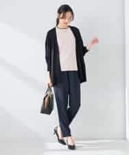 K2CGD22049 a.v.v(アー・ヴェ・ヴェ) 【UVカット/接触冷感】さらさらタッチトッパーカーディガン ライトイエロー