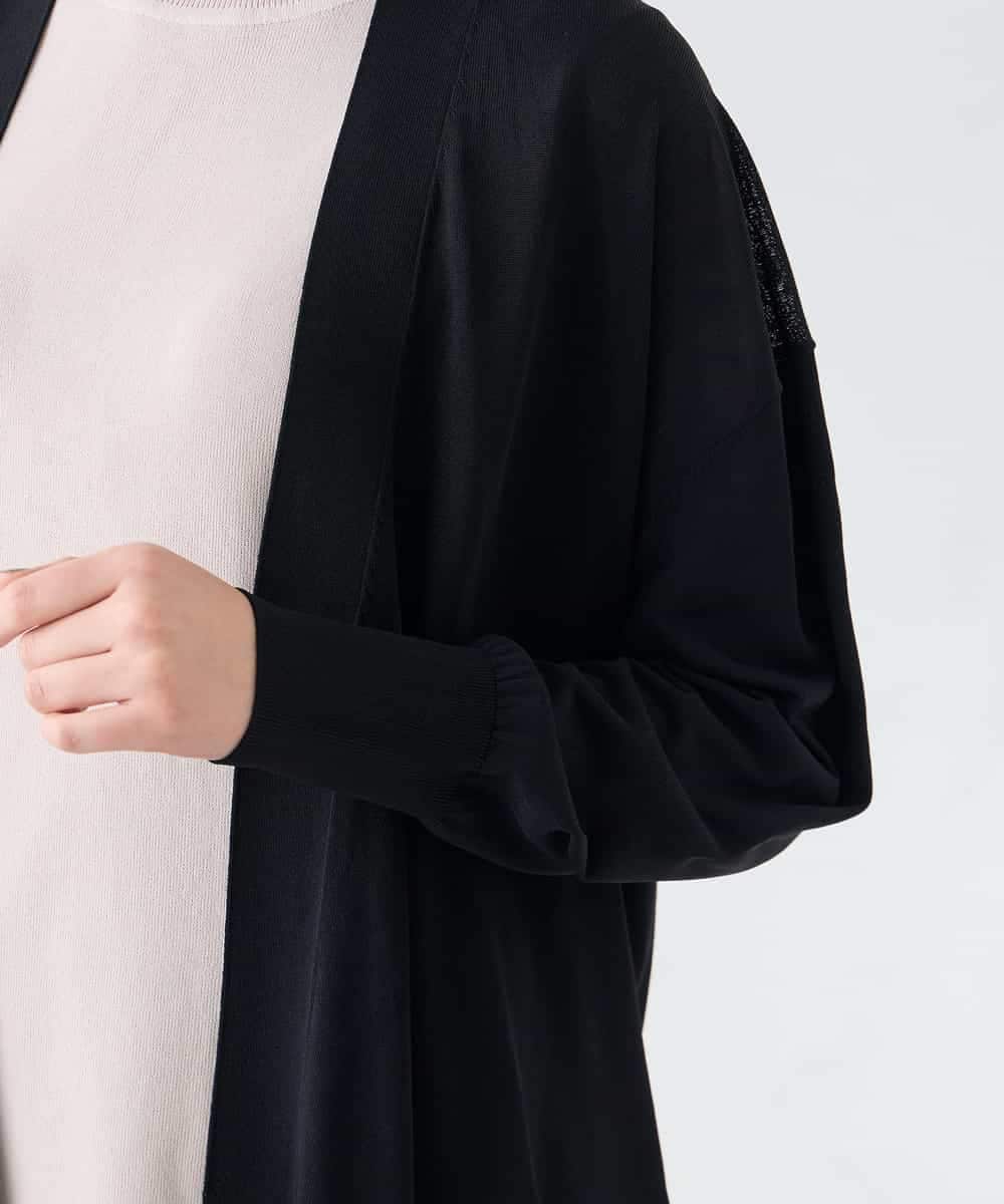 K2CGD22049 a.v.v(アー・ヴェ・ヴェ) 【UVカット/接触冷感】さらさらタッチトッパーカーディガン ライトイエロー