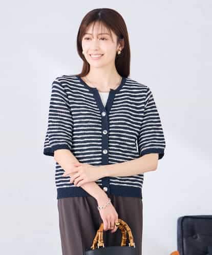 K2CHD23059 a.v.v ラメキーネックカーディガン