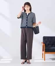 K2CHD23059 a.v.v(アー・ヴェ・ヴェ) ラメキーネックカーディガン アイボリー