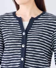 K2CHD23059 a.v.v(アー・ヴェ・ヴェ) ラメキーネックカーディガン アイボリー