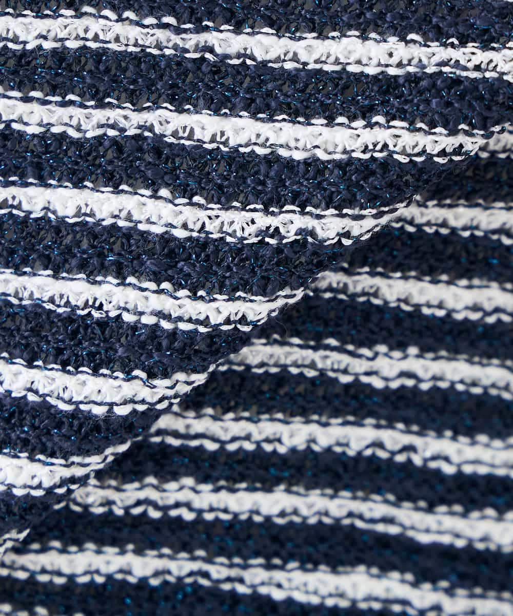 K2CHD23059 a.v.v(アー・ヴェ・ヴェ) ラメキーネックカーディガン アイボリー